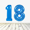Ballon XL Bleu Numéro 18 (Rempli d'Hélium) 