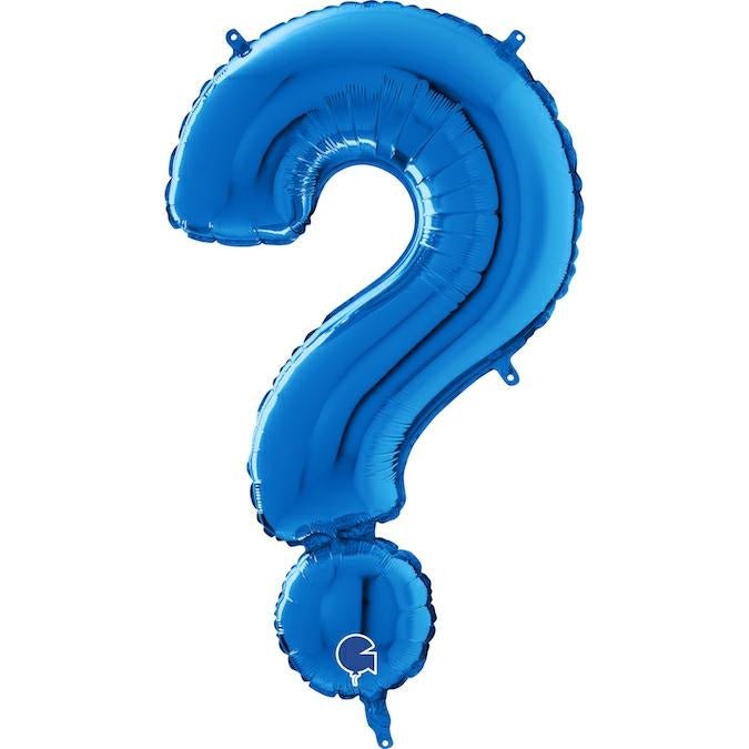 XL Buchstaben Ballon blau ? (mit Helium) - Buchstaben Ballon silber