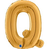 Ballon lettre XL argent A (avec hélium) 