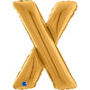 Ballon lettre XL argent A (avec hélium) 