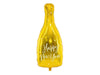 Champagner Flasche Happy New Year gold Ballon (mit Helium gefüllt)