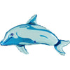 XL Delfin Ballon (mit Helium gefüllt)