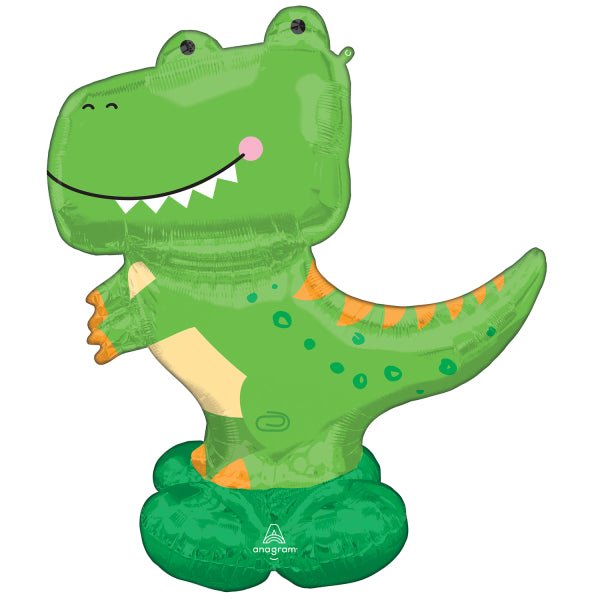 Ballonfritz® XXL Dinosaurier Ballon – Tyrannosaurus Rex, Ca. 100x75x25 Cm, Für Geburtstag & Party-Deko