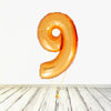 XL Gold Number 9 Balloon (Filled with Helium) 