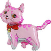 XL Katze Pink Ballon (mit Helium gefüllt)