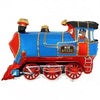 Ballon locomotive bleu XL (rempli d'hélium)