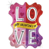 XL Love Happy Valentine's Day Ballon (mit Helium gefüllt)