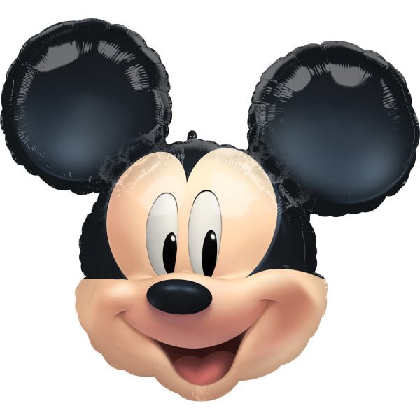 XL Mickey Mouse Kopf Ballon (mit Helium gefüllt) - Supershape helium