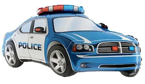 XL Polizeiauto Ballon (mit Helium gefüllt) - Supershape helium