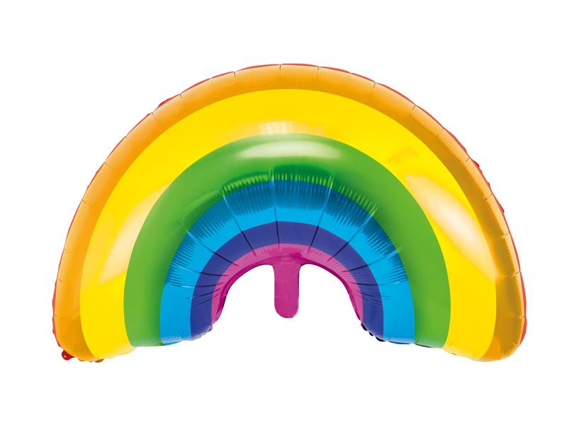 XL Regenbogen Ballon (mit Helium gefüllt) - Supershape helium