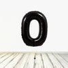 XL Black Number 0 Balloon (Filled with Helium) 