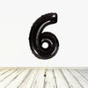 XL Black Number 6 Balloon (Filled With Helium) 