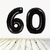 XL Black Number 60 Balloon (Filled With Helium)