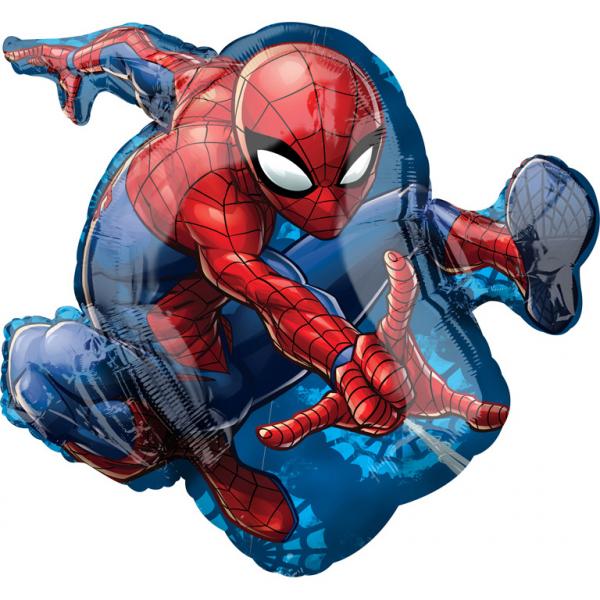 XL Spider Man Ballon (mit Helium gefüllt) - Supershape helium