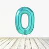 Ballon XL Tiffany Numbers 0 (rempli d'hélium) 