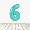 Ballon XL Tiffany Numbers 6 (rempli d'hélium) 