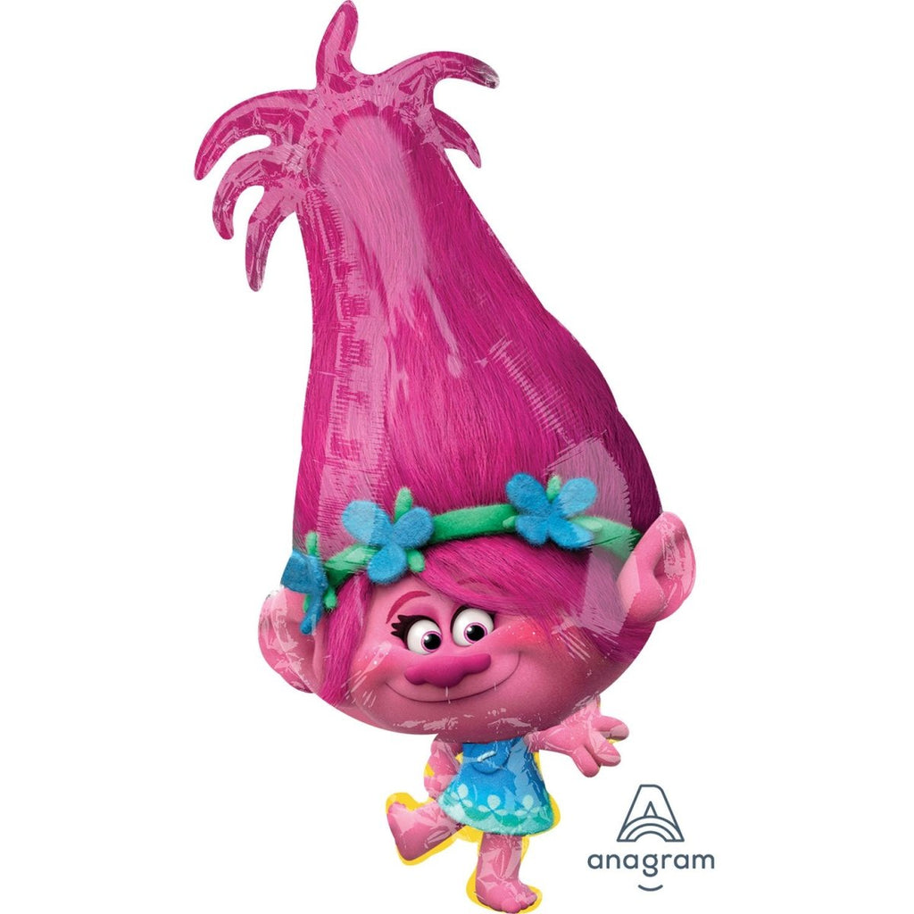 XL Trolls World Tour Ballon (mit Helium gefüllt) - Supershape helium
