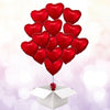 XXL Herz rot Ballon Bouquet (mit Helium gefüllt) 15 Stück