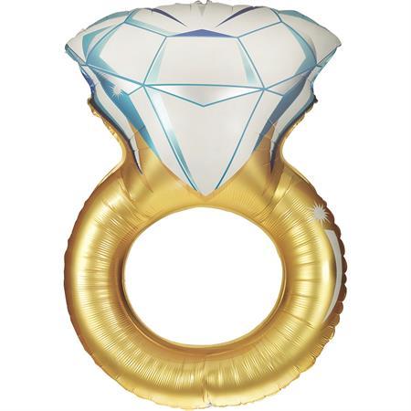XXL Ring Heiratsantrag Ballon (mit Helium gefüllt) - Supershape helium