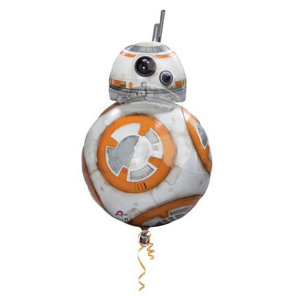 XXL Star Wars BB8 Ballon (mit Helium gefüllt) - Supershape helium
