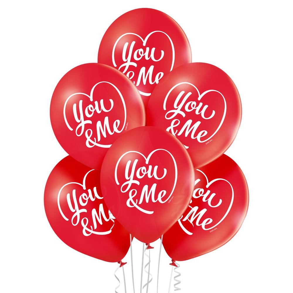 You and me Ballon - Latex bedruckt