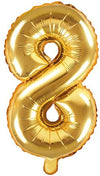 Chiffres ballon or 8 