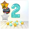 Zahlen Ballon Happy Birthday Tiffany 2 Bouquet (mit Helium gefüllt)