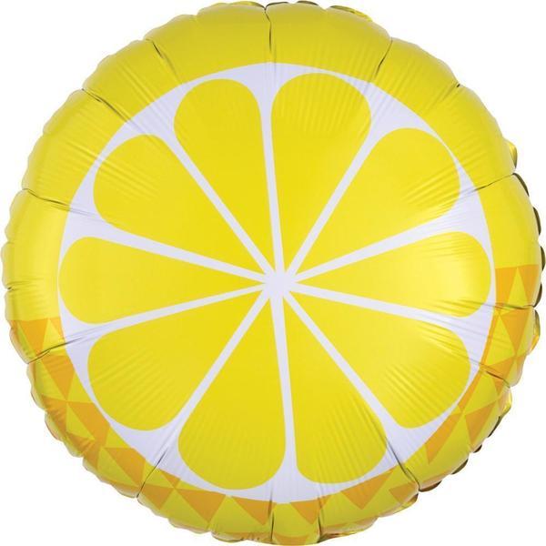Zitronen Ballon (mit Helium gefüllt) - Special message helium rund